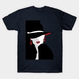 Coffeemania Girl in a hat T-Shirt